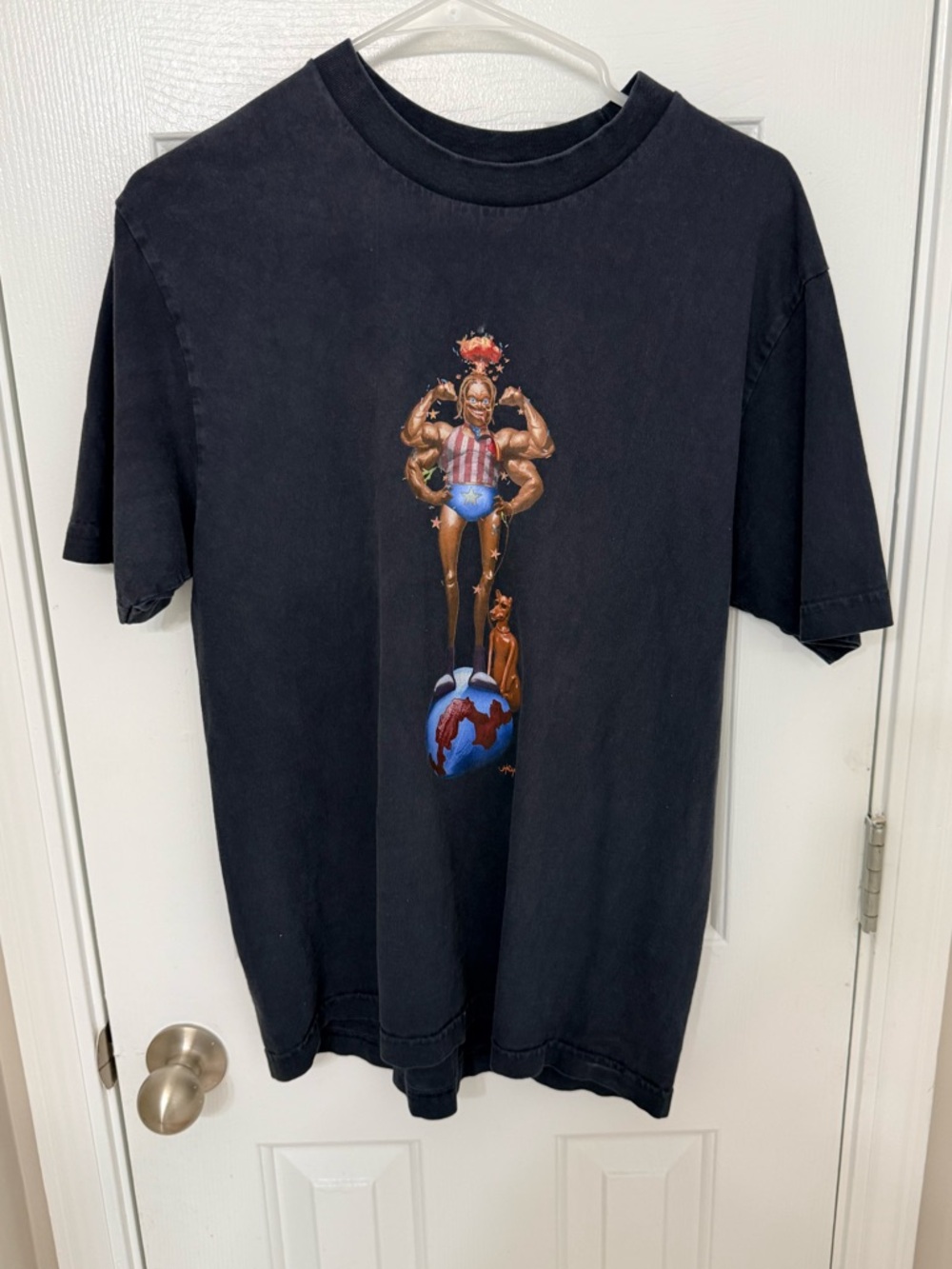 Black Graphic Travis Scott Utopia muscleman T-Shirt